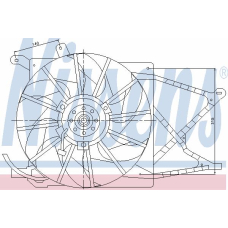 85154 NISSENS Вентилятор, охлаждение двигателя
