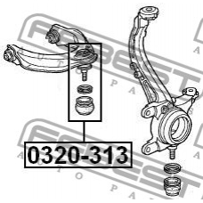 0320-313 FEBEST Несущий / направляющий шарнир