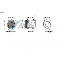 DNK002 AVA Компрессор, кондиционер