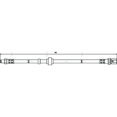 HOS3165 APEC Тормозной шланг