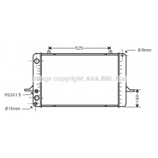 FDA2035 AVA Радиатор, охлаждение двигателя