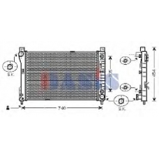120003N AKS DASIS Радиатор, охлаждение двигателя