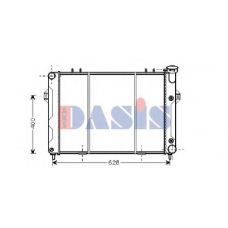 520490N AKS DASIS Радиатор, охлаждение двигателя