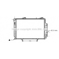 MSA2230 AVA Радиатор, охлаждение двигателя