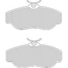 FD6627A NECTO Комплект тормозных колодок, дисковый тормоз