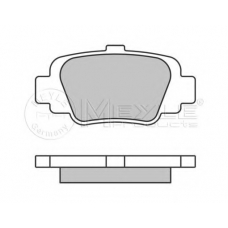 025 234 5415 MEYLE Комплект тормозных колодок, дисковый тормоз