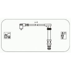FAS24 JANMOR Комплект проводов зажигания