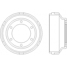MBD059 MINTEX Тормозной барабан