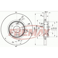 BD-2235 FREMAX Тормозной диск