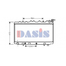 070039N AKS DASIS Радиатор, охлаждение двигателя