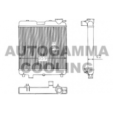 100289 AUTOGAMMA Радиатор, охлаждение двигателя