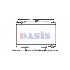 070154N AKS DASIS Радиатор, охлаждение двигателя