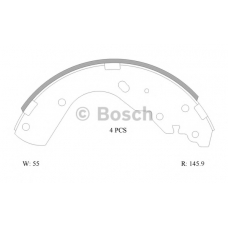 0 986 AB1 573 BOSCH Комплект тормозных колодок