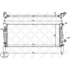 10-26751-SX STELLOX Радиатор, охлаждение двигателя