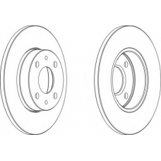 DDF240-1 FERODO Тормозной диск