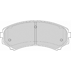 FD7055A NECTO Комплект тормозных колодок, дисковый тормоз