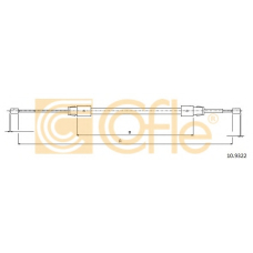 10.9322 COFLE Трос, стояночная тормозная система