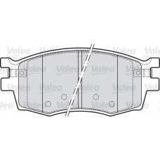 598868 VALEO Комплект тормозных колодок, дисковый тормоз