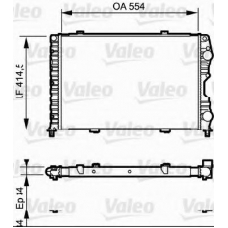 732546 VALEO Радиатор, охлаждение двигателя