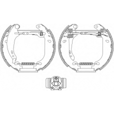 8DB 355 004-531 HELLA Комплект тормозных колодок