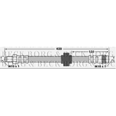 BBH6688 BORG & BECK Тормозной шланг