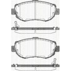 8110 13041 TRISCAN Комплект тормозных колодок, дисковый тормоз