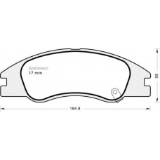 772 MGA Комплект тормозных колодок, дисковый тормоз