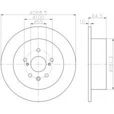 8DD 355 115-071 HELLA PAGID Тормозной диск