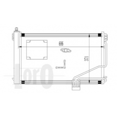 054-016-0013 LORO Конденсатор, кондиционер