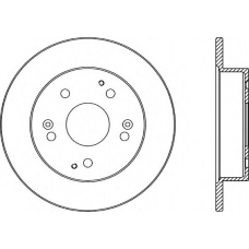 BDA2342.10 OPEN PARTS Тормозной диск