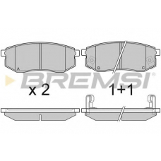 BP3029 BREMSI Комплект тормозных колодок, дисковый тормоз