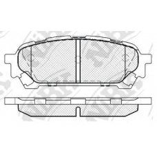 PN7801 NiBK Комплект тормозных колодок, дисковый тормоз