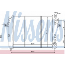 61010 NISSENS Радиатор, охлаждение двигателя
