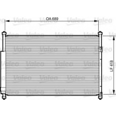 814228 VALEO Конденсатор, кондиционер