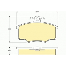 6106281 GIRLING Комплект тормозных колодок, дисковый тормоз