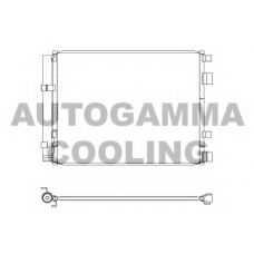 107344 AUTOGAMMA Конденсатор, кондиционер