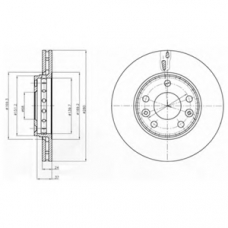 BG4265 DELPHI Тормозной диск