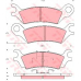 GDB290 TRW Комплект тормозных колодок, дисковый тормоз