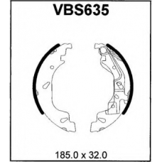 VBS635 MOTAQUIP Комплект тормозных колодок