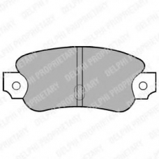 LP57 DELPHI Комплект тормозных колодок, дисковый тормоз