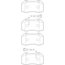 FD7491A NECTO Комплект тормозных колодок, дисковый тормоз