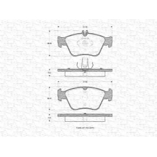 430216170398 MAGNETI MARELLI Комплект тормозных колодок, дисковый тормоз