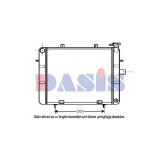 151630N AKS DASIS Радиатор, охлаждение двигателя