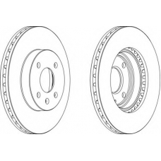 DDF1565-1 FERODO Тормозной диск