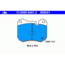 13.0460-5441.2 ATE Колодки тормозные