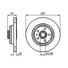 0 986 478 509 BOSCH Тормозной диск