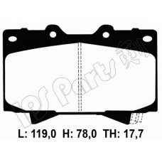 IBD-1268 IPS Parts Комплект тормозных колодок, дисковый тормоз