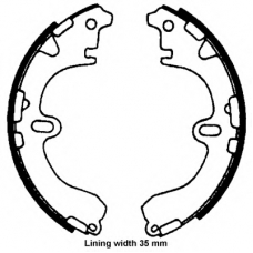 8DB 355 001-661 HELLA Комплект тормозных колодок