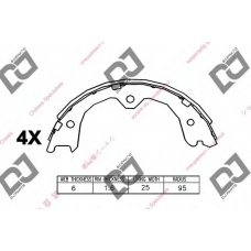 BS1144 DJ PARTS Комплект тормозных колодок