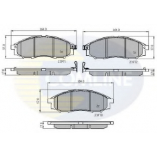 CBP31193 COMLINE Комплект тормозных колодок, дисковый тормоз
